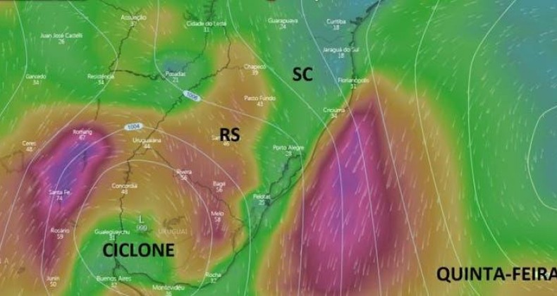 Previsão do tempo nesta quarta em SC e um alerta para quinta