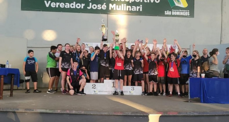 Tênis de mesa pinhalense é campeão geral da Liga Oeste