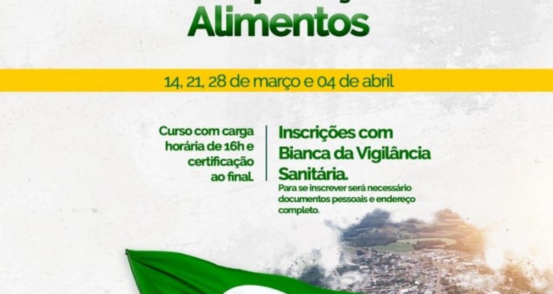 Curso de Manipulação de Alimentos será realizado em Nova Erechim