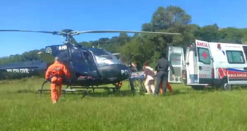 HELICÓPTERO AJUDA A SALVAR VIDA DE PACIENTE EM JARDINÓPOLIS