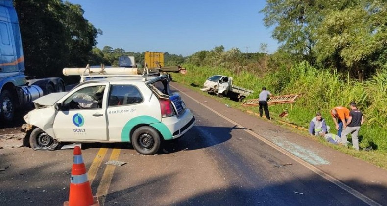DOIS ACIDENTES SÃO REGISTRADOS NO MESMO LOCAL NA BR-282