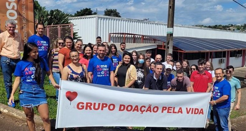 GRUPO DOAÇÃO PELA VIDA REALIZA QUADRAGÉSIMA DOAÇÃO DE SANGUE NO HEMOSC
