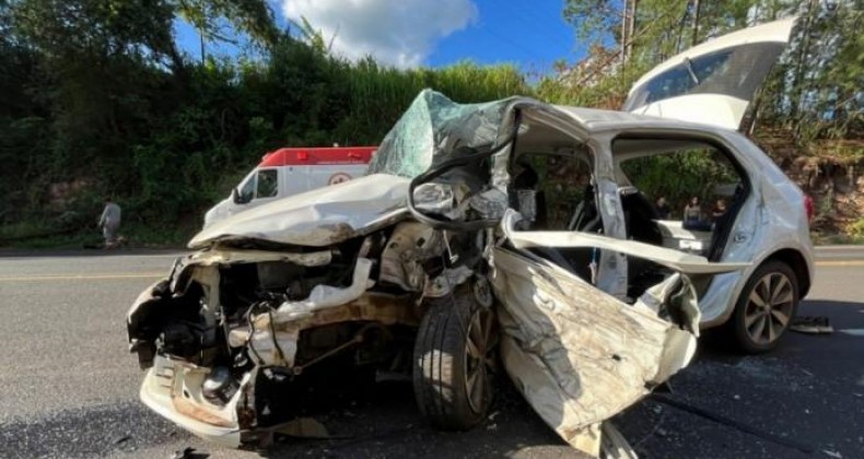 Oeste de Santa Catarina: Violenta colisão é registrada na BR-282