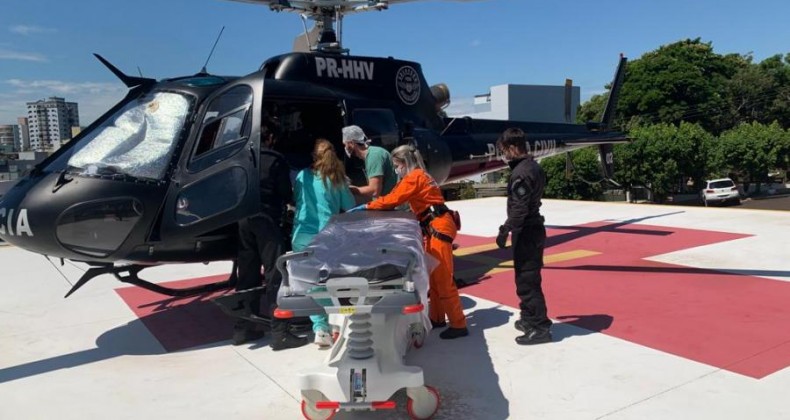 Vítima de infarto é transferido para Xanxerê pelo SAER