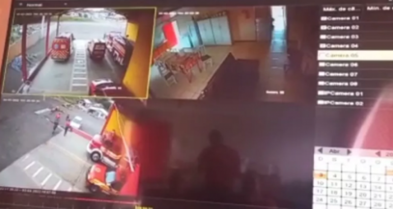 Bombeiros socorrem criança de dois anos engasgada com bala em SC.