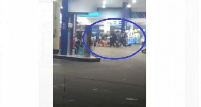 Briga generalizada é flagrada em posto de combustível em Chapecó