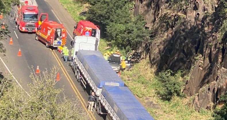Grave acidente é registrado na BR 282 em Nova Itaberaba