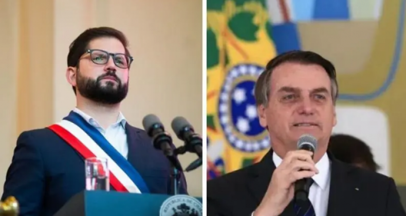 Chile repudia falas de Bolsonaro sobre Boric e convoca embaixador do Brasil