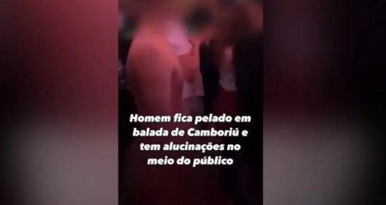 Homem pelado em balada de Camboriú repercute na web