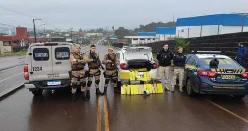 Mais de 200 kg de maconha são apreendidos em ação policial em Xanxerê
