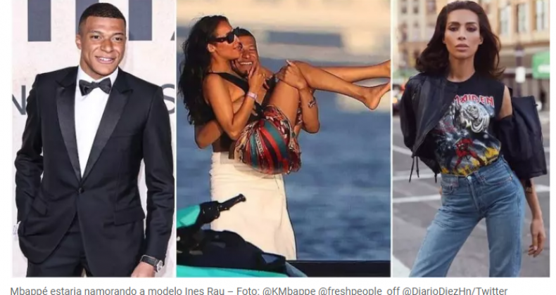 Quem é Ines Rau, a namorada trans de Mbappé, melhor jogador da França