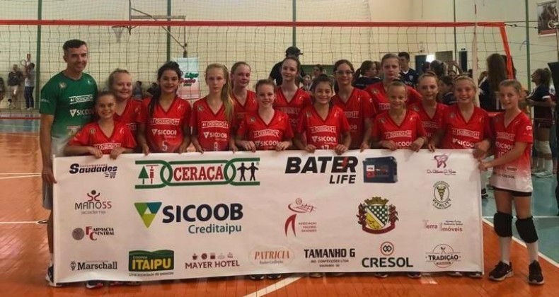 Saudades é sede da 1º etapa iniciante da Liga Oeste de Voleibol