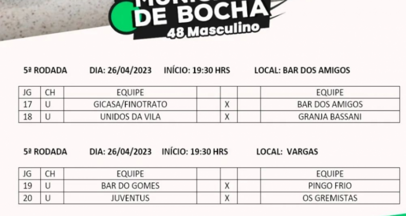 Amanhã é dia de rodada do 48 no Bar dos Amigos ??
