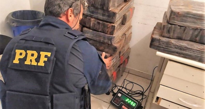 Em Joinville, pai e filho são presos com 462 quilos de maconha