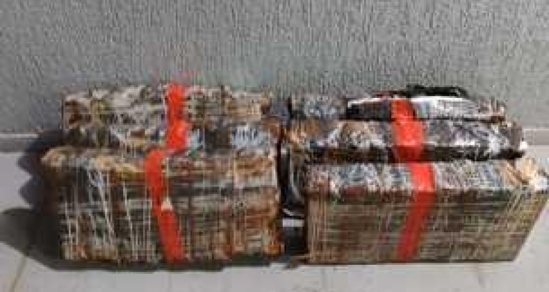 Homem é preso com 69 kg de maconha na BR-158, em Cunha Porã.