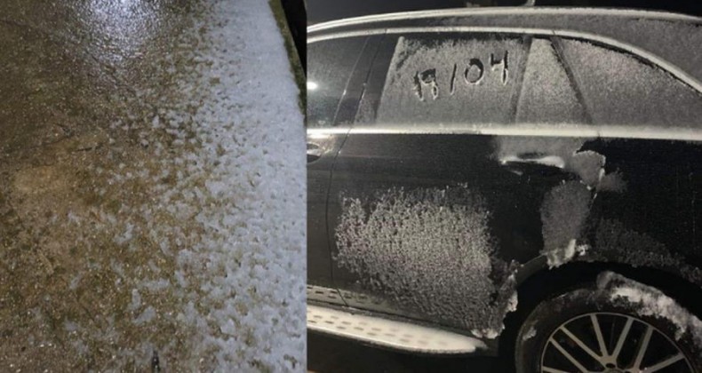 Primeira neve do ano em SC aparece em abril e dá inicio ao frio