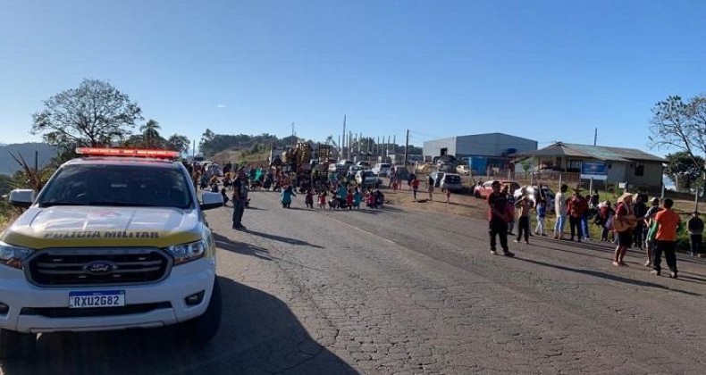 Indígenas realizam manifestação nesta quarta-feira em Chapecó