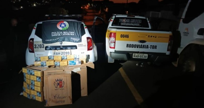 Quatro pessoas foram presas por contrabando de cigarro no Oeste de SC