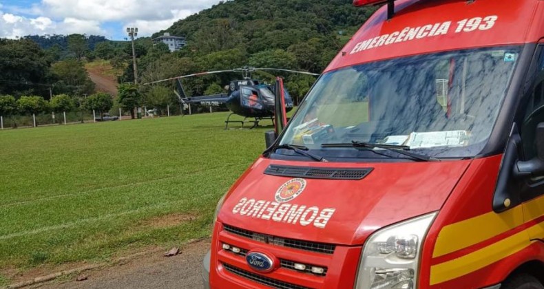 Idoso de 71 é transferido do hospital de Saudades para Chapecó