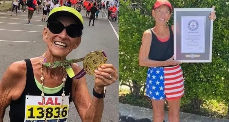 Vovó corredora completa maratona aos 92 anos e entra para o Guinness.